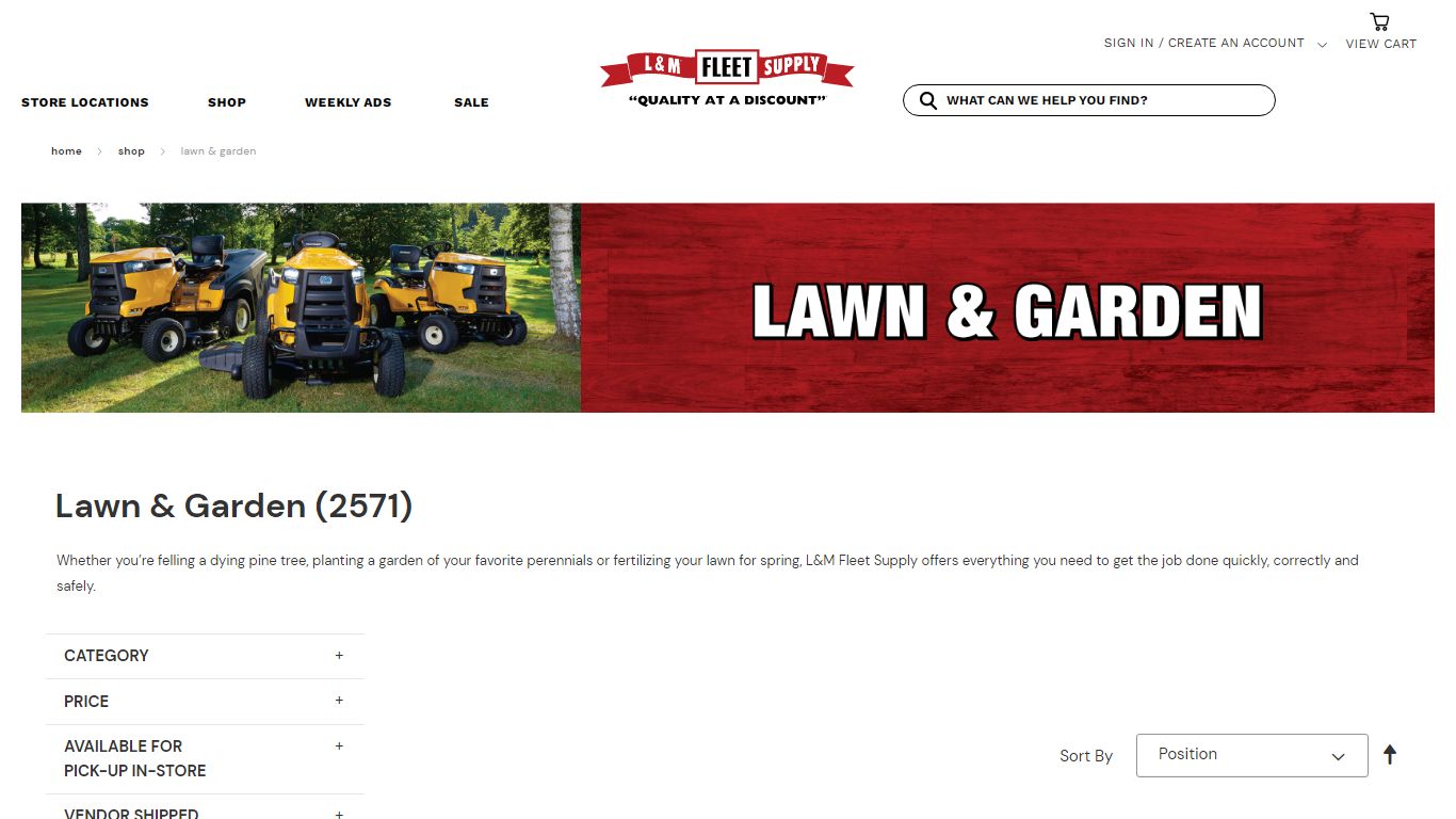 Shop Lawn & Garden Supplies | L&M Supply